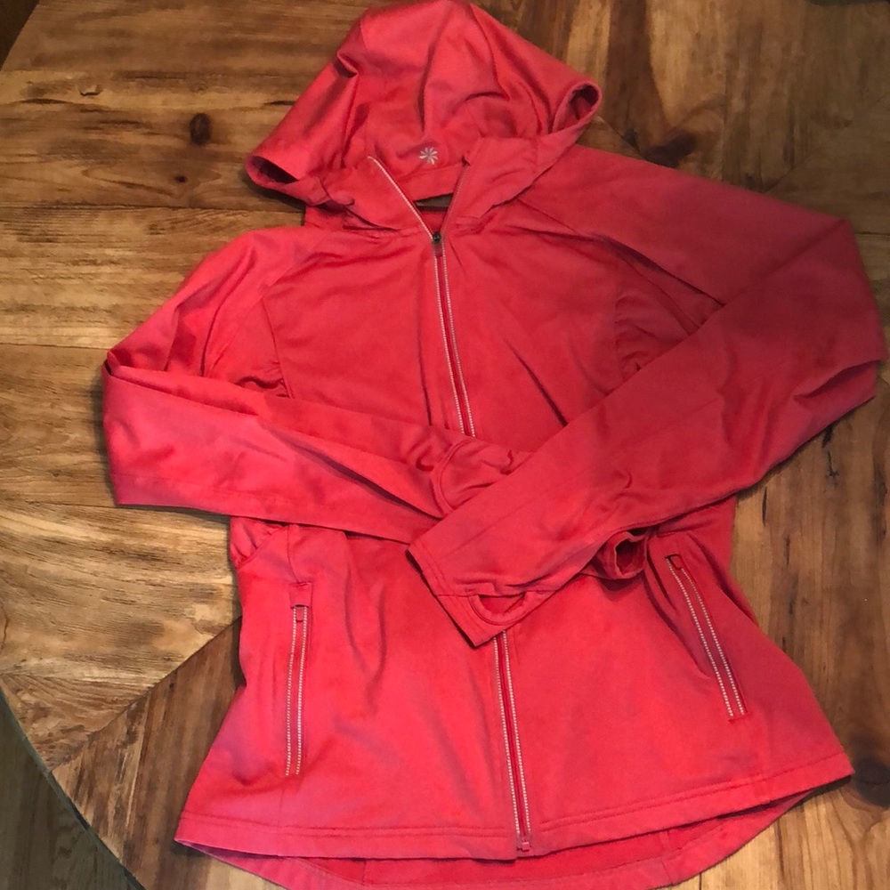 Hooded Athleta zip up jacket